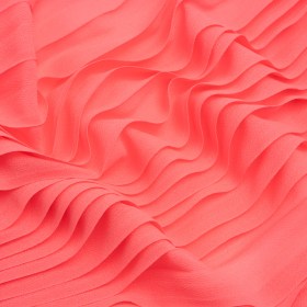 Accordion Pleated Chiffon – Neon Pink – Etereo Collection Accordion Pleated Chiffon – Neon Pink – Etereo Collection