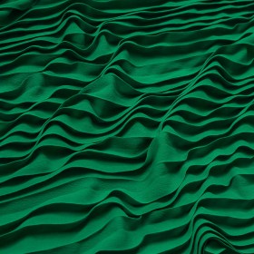Accordion Pleated Chiffon – Emerald Green – Etereo Collection Accordion Pleated Chiffon – Emerald Green – Etereo Collection