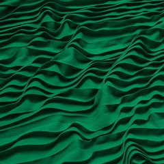 Accordion Pleated Chiffon – Emerald Green – Etereo Collection Accordion Pleated Chiffon – Emerald Green – Etereo Collection