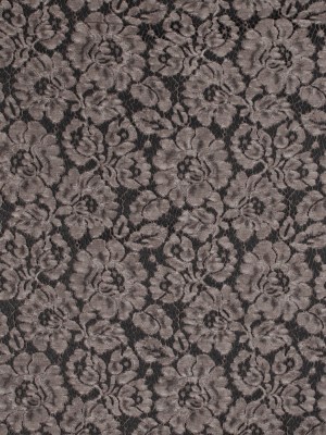 Pad Dyed Cotton Lace – Coffee Floral – Stevie Collection Pad Dyed Cotton Lace – Coffee Floral – Stevie Collection