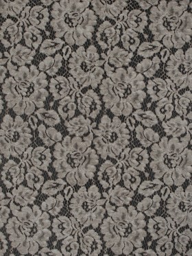 Pad Dyed Cotton Lace – Desert Taupe Floral – Stevie Collection Pad Dyed Cotton Lace – Desert Taupe Floral – Stevie Collection