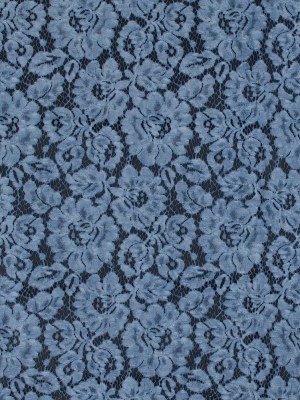 Pad Dyed Cotton Lace – Sky Blue Floral – Stevie Collection Pad Dyed Cotton Lace – Sky Blue Floral – Stevie Collection