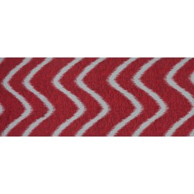 Organza Burnout Jacquard – Red Chevron Organza Burnout Jacquard – Red Chevron