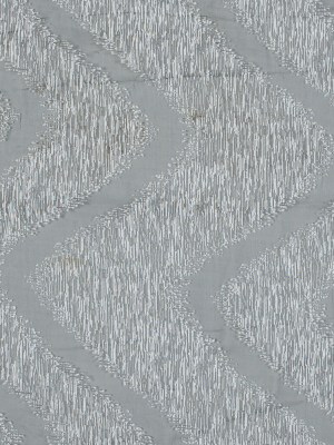 Organza Burnout Jacquard – Silver Chevron Organza Burnout Jacquard – Silver Chevron