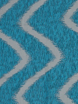 Organza Burnout Jacquard – Blue Chevron Organza Burnout Jacquard – Blue Chevron
