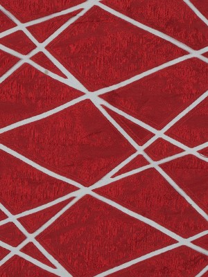 Red Geometric Burnout Jacquard Red Geometric Burnout Jacquard