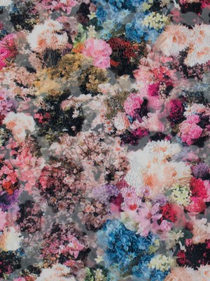 Floral Printed Burnout Organza Jacquard Floral Printed Burnout Organza Jacquard