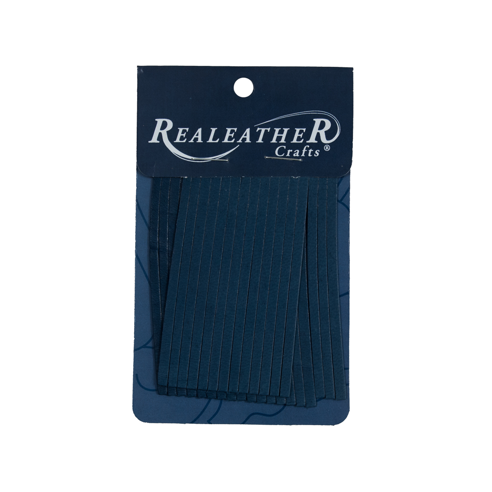 Realeather Cadet Blue Deerskin Fringe Trim Realeather Cadet Blue Deerskin Fringe Trim