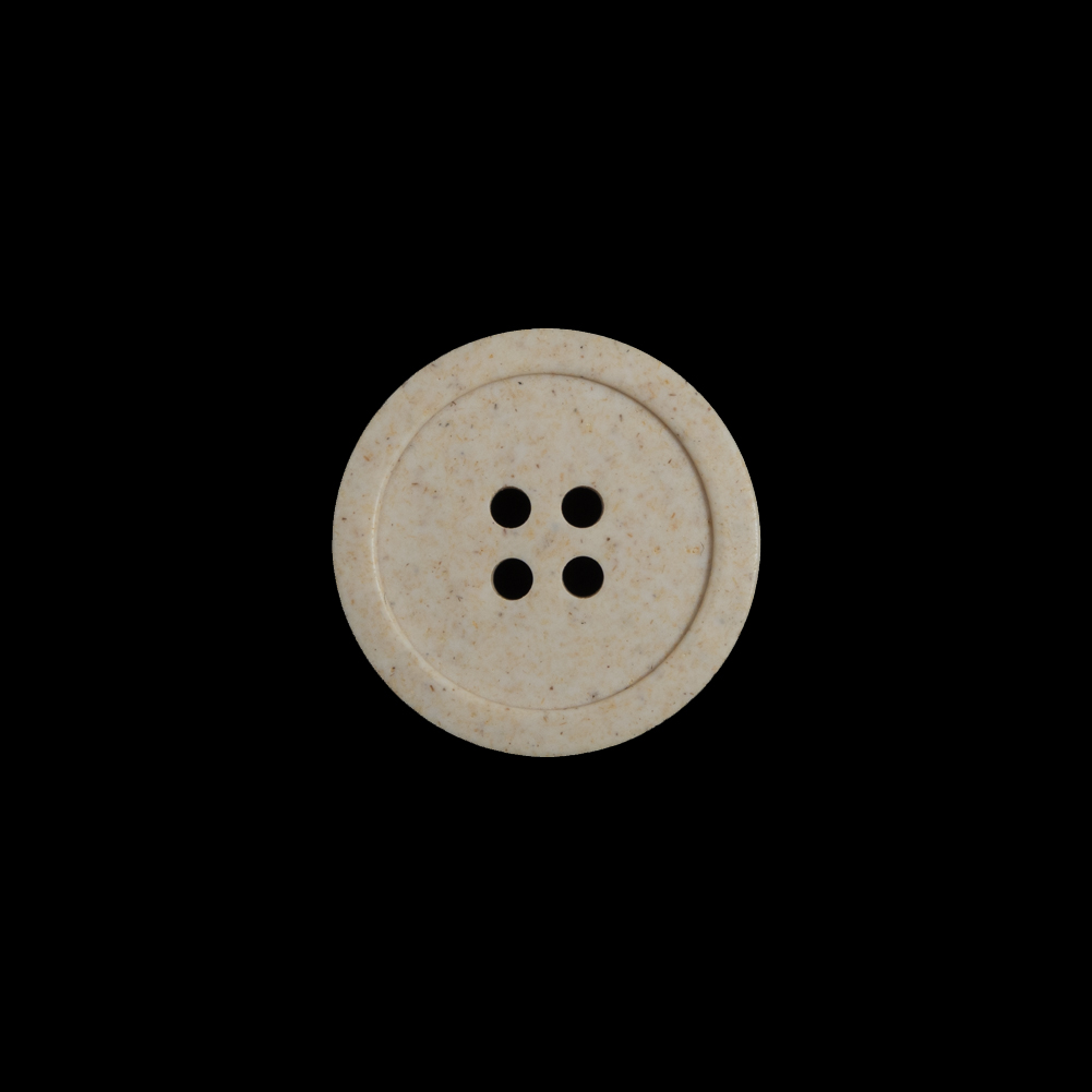 French Beige Speckled 4-Hole Button – 24L/15mm French Beige Speckled 4-Hole Button – 24L/15mm