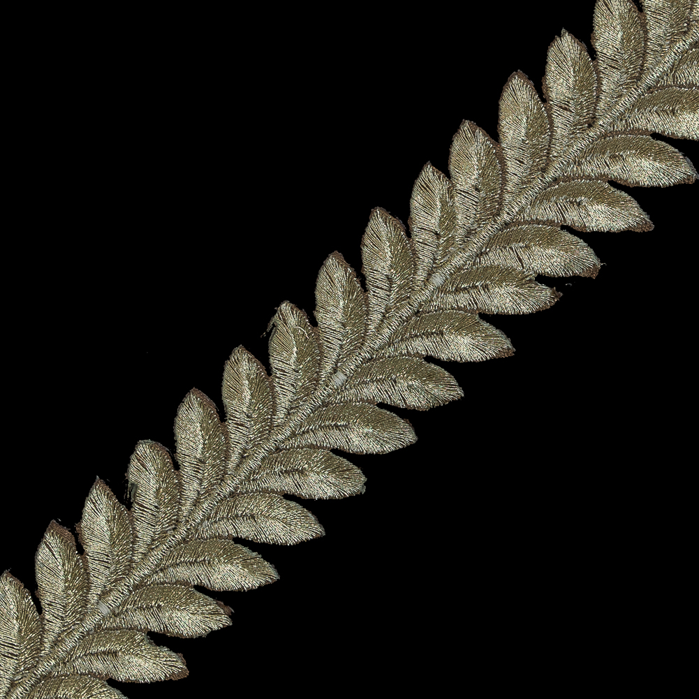 Metallic Gold Iron-on Leaf Trim - 1.25"