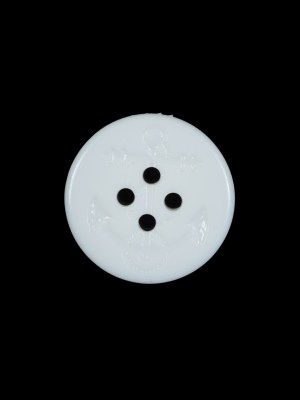White Plastic Anchor 4-Hole Button – 28L/18mm White Plastic Anchor 4-Hole Button – 28L/18mm