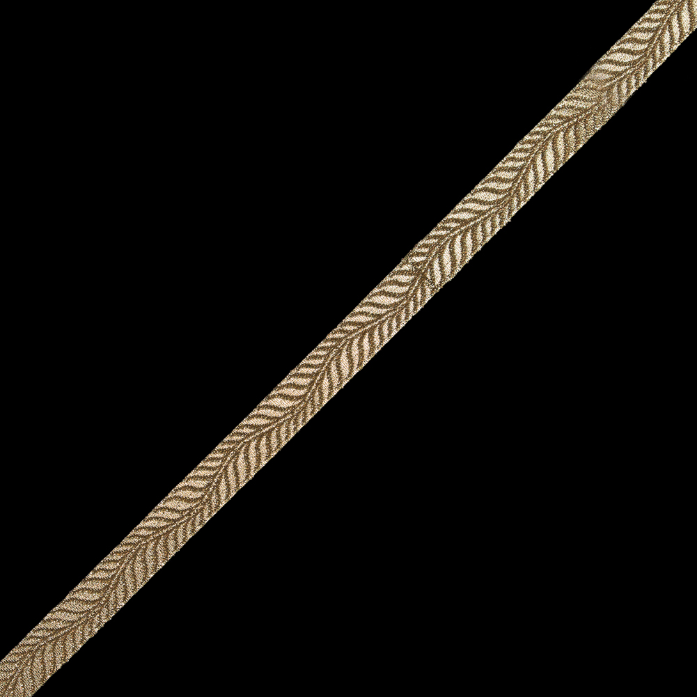 Gold Metallic Jacquard Ribbon – 0.5″ Gold Metallic Jacquard Ribbon – 0.5″