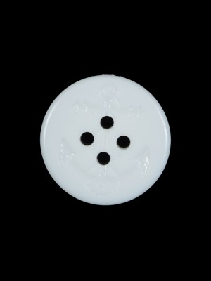 White Plastic Anchor 4-Hole Button – 32L/20mm White Plastic Anchor 4-Hole Button – 32L/20mm