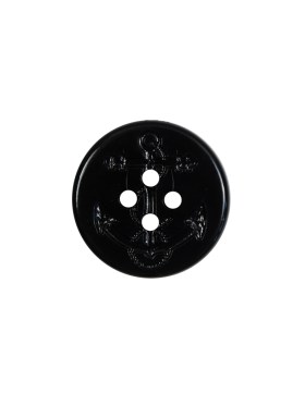 Black Plastic Anchor 4-Hole Button – 24L/15mm Black Plastic Anchor 4-Hole Button – 24L/15mm