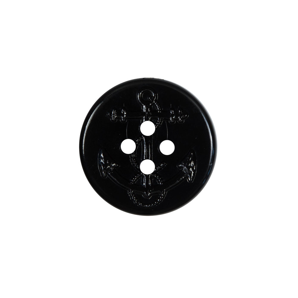 Black Plastic Anchor 4-Hole Button – 32L/20mm Black Plastic Anchor 4-Hole Button – 32L/20mm