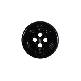 Black Plastic Anchor 4-Hole Button – 32L/20mm Black Plastic Anchor 4-Hole Button – 32L/20mm