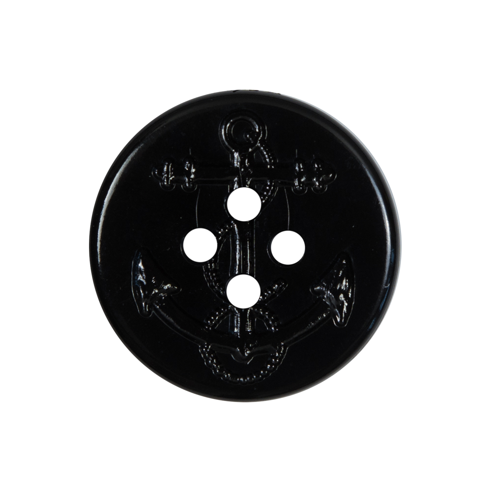 Black Plastic Anchor 4-Hole Button – 40L/25.5mm Black Plastic Anchor 4-Hole Button – 40L/25.5mm