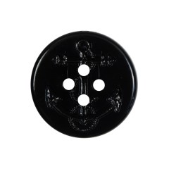 Black Plastic Anchor 4-Hole Button – 40L/25.5mm Black Plastic Anchor 4-Hole Button – 40L/25.5mm