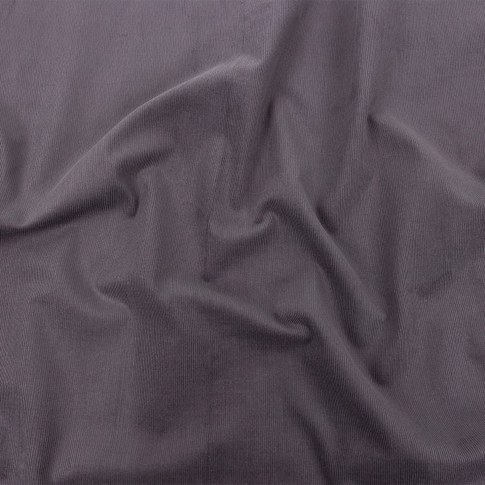 Featherwale Cotton Corduroy – Ironwood Gray – Dawn Collection Featherwale Cotton Corduroy – Ironwood Gray – Dawn Collection