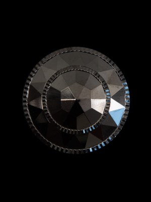 Italian Gunmetal Beveled Shank Back Button – 36L/23mm Italian Gunmetal Beveled Shank Back Button – 36L/23mm