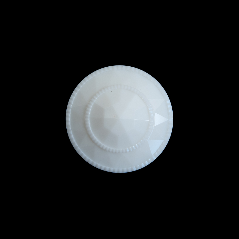 Italian White Beveled Shank Back Button – 30L/19mm Italian White Beveled Shank Back Button – 30L/19mm