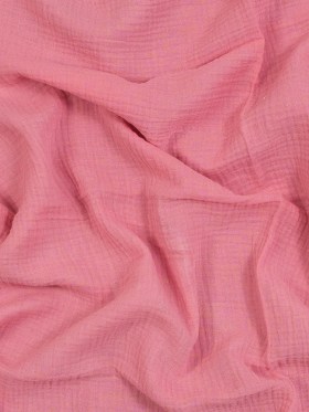 Double Cotton Gauze – Geranium Pink – Talamanca Collection Double Cotton Gauze – Geranium Pink – Talamanca Collection