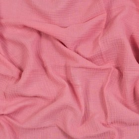 Double Cotton Gauze – Geranium Pink – Talamanca Collection Double Cotton Gauze – Geranium Pink – Talamanca Collection