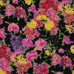 Vibrant Floral Stretch Cotton Sateen Vibrant Floral Stretch Cotton Sateen