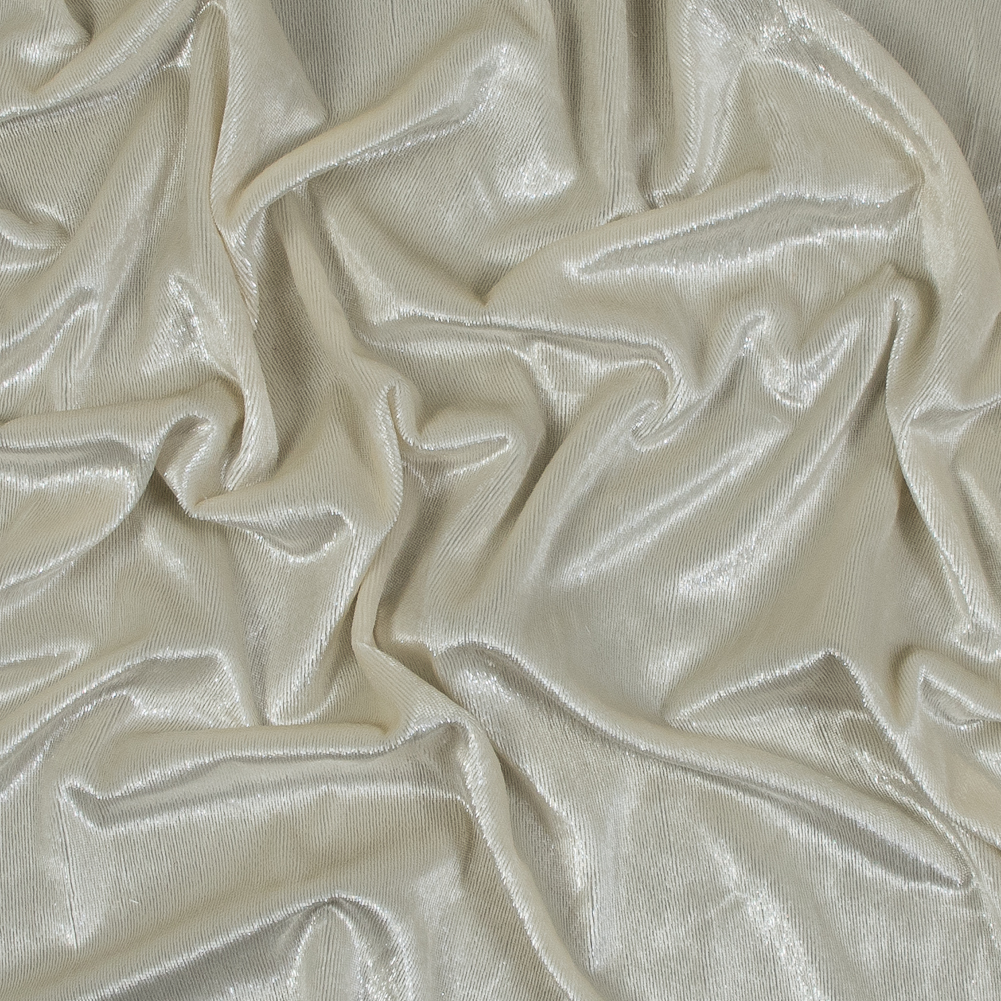 Metallic Velvet – Ivory – Ava Collection Metallic Velvet – Ivory – Ava Collection