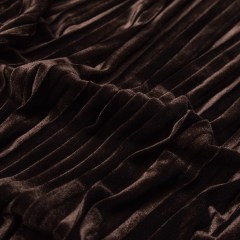 Pleated Velour – Chocolate Brown – Tver Collection Pleated Velour – Chocolate Brown – Tver Collection