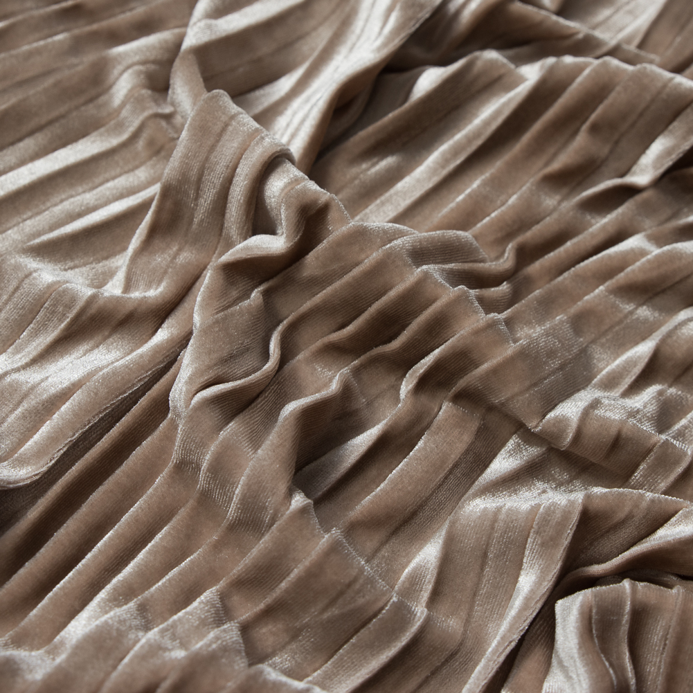 Pleated Velour – Moonbeam – Tver Collection Pleated Velour – Moonbeam – Tver Collection
