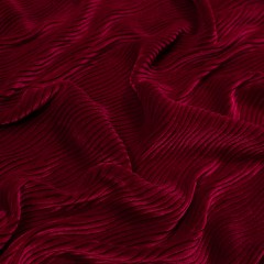 Wavy Crinkled Velour – Deep Claret – Yvonne Collection Wavy Crinkled Velour – Deep Claret – Yvonne Collection