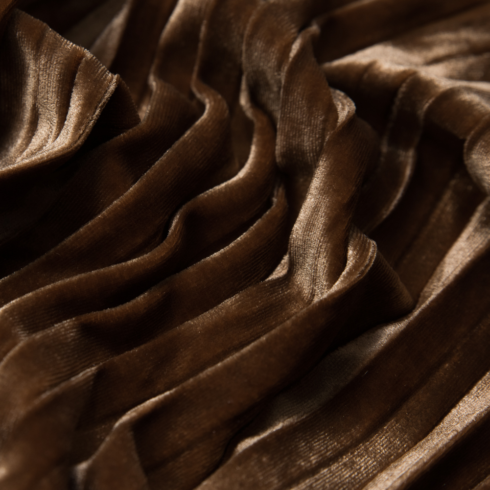 Pleated Velour – Curry Gold – Tver Collection Pleated Velour – Curry Gold – Tver Collection