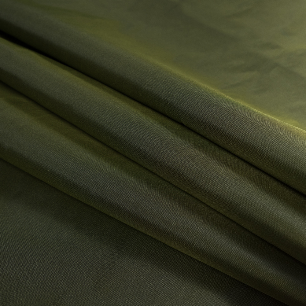 Polyester Taffeta – Plain Dyed Olive – Bellamy Collection Polyester Taffeta – Plain Dyed Olive – Bellamy Collection