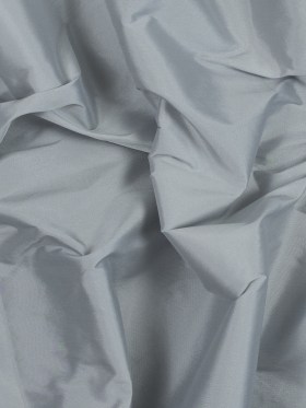 Polyester Taffeta – Plain Dyed Silver – Bellamy Collection Polyester Taffeta – Plain Dyed Silver – Bellamy Collection