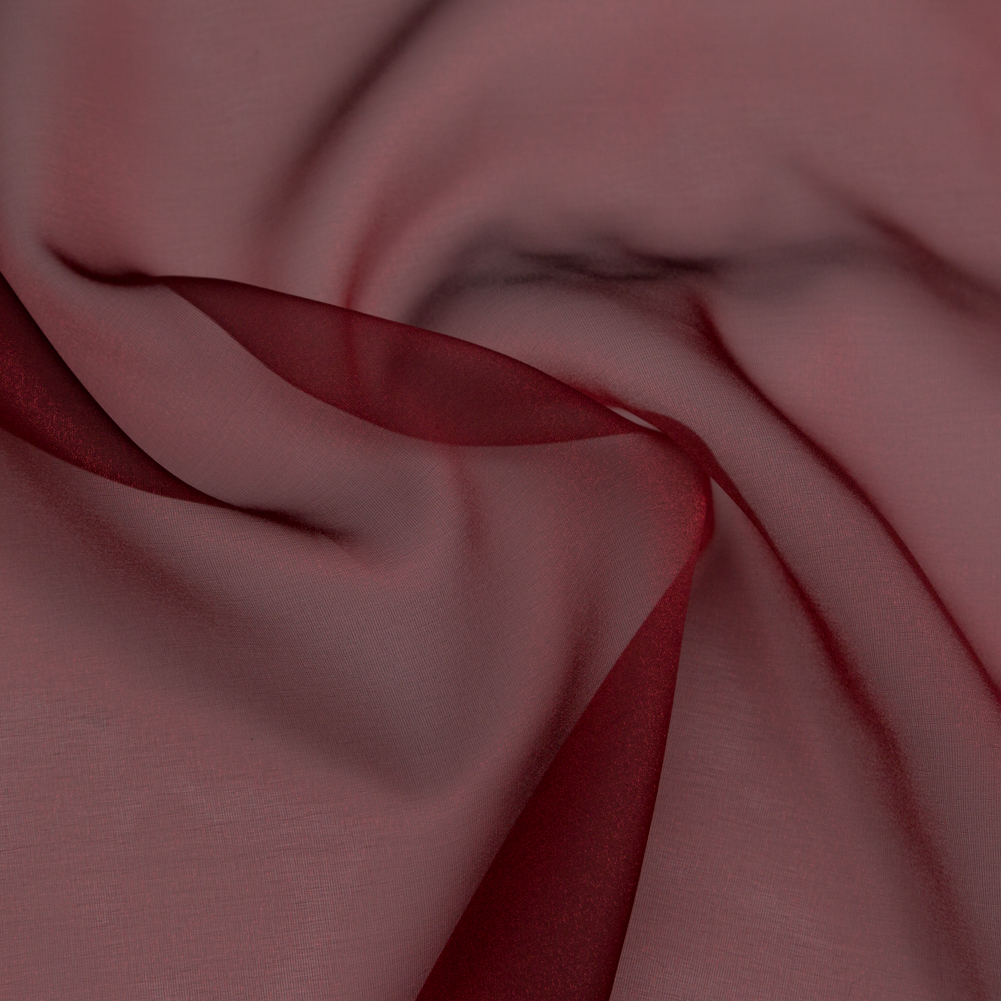 Red Iridescent Nylon Organza Red Iridescent Nylon Organza