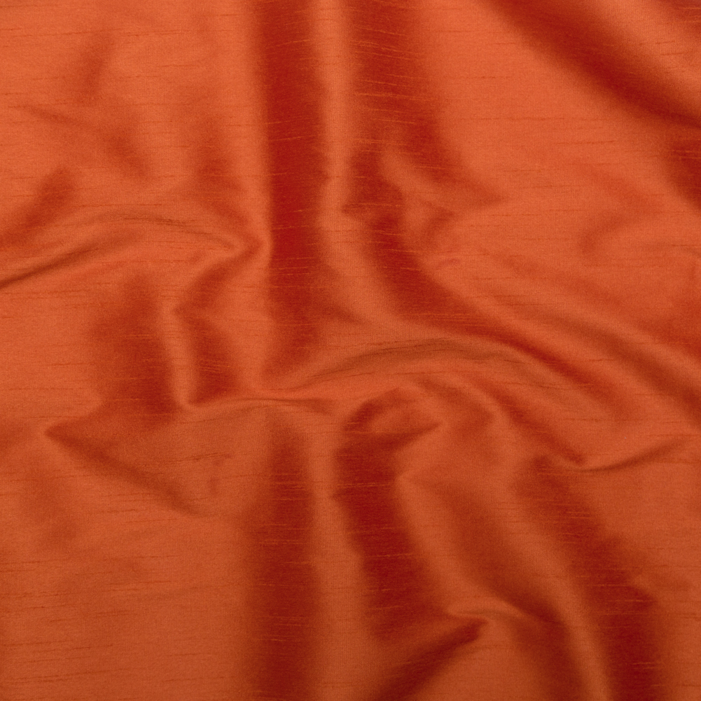 Polyester Shantung – Burnt Orange – Eirian Collection Polyester Shantung – Burnt Orange – Eirian Collection