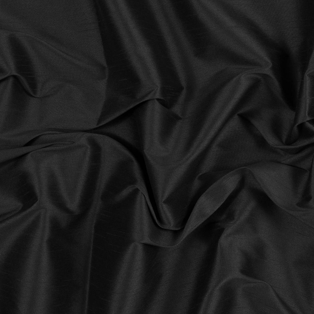 Polyester Shantung – Black – Eirian Collection Polyester Shantung – Black – Eirian Collection