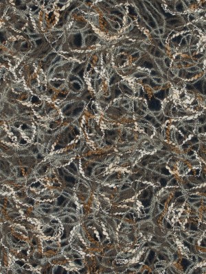 Designer Novelty Gray and Brown Felted Lace with Rope Design Designer Novelty Gray and Brown Felted Lace with Rope Design