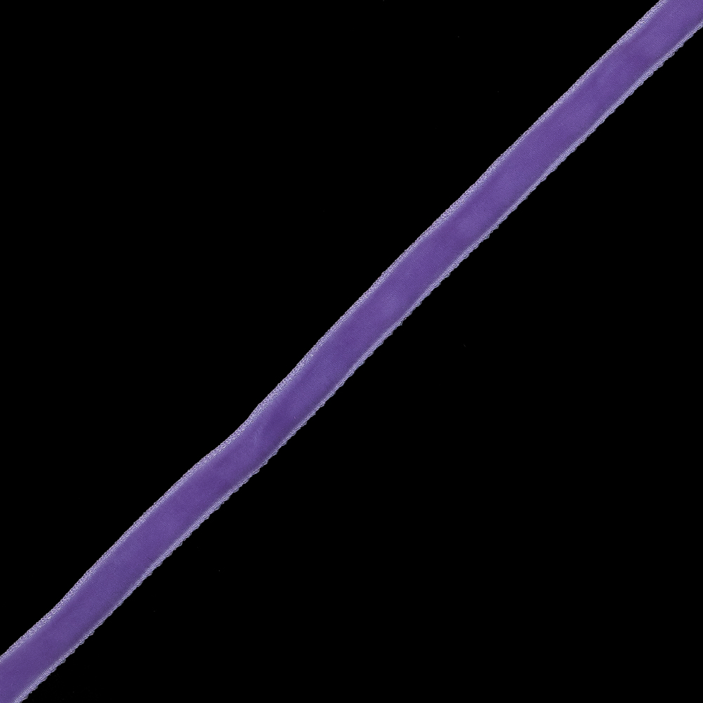 Violet Single-Faced Velvet Ribbon - 0.25"