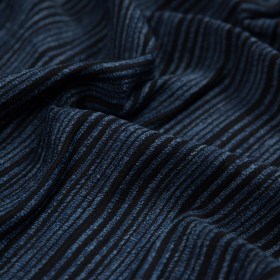 Blue and Black Striped Novelty Knit Blue and Black Striped Novelty Knit