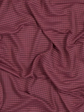 Gridded Rose Poyester Knit with Varying Gauges Gridded Rose Poyester Knit with Varying Gauges