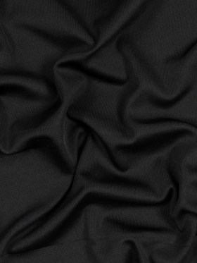 Italian Black 1×1 Polyester Rib Knit Italian Black 1×1 Polyester Rib Knit