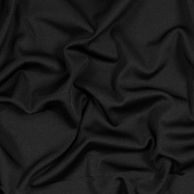 Italian Black 1×1 Polyester Rib Knit Italian Black 1×1 Polyester Rib Knit