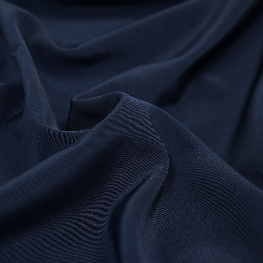 Polyester Peachskin - Navy