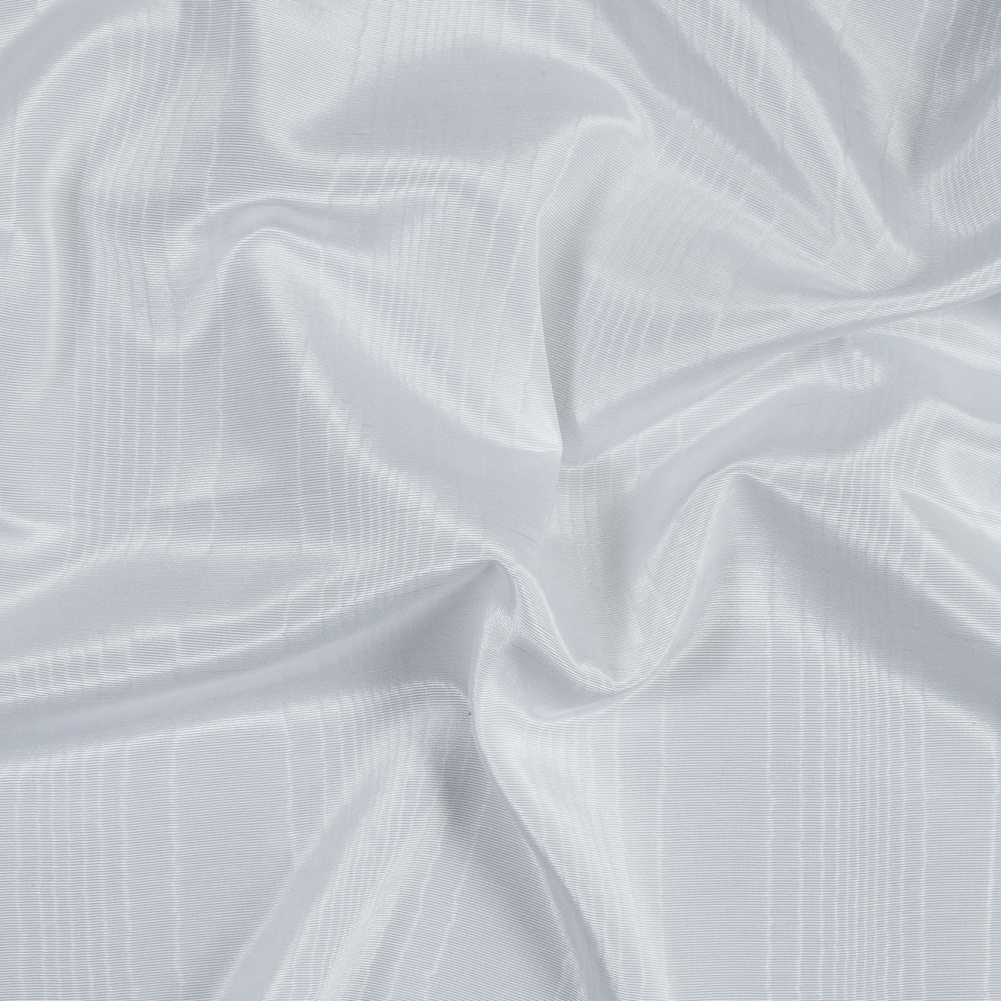 Polyester Moire Bengaline – Ultra White – Florence Collection Polyester Moire Bengaline – Ultra White – Florence Collection