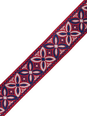 Red, White and Blue German Jacquard Ribbon – 2″ Red, White and Blue German Jacquard Ribbon – 2″