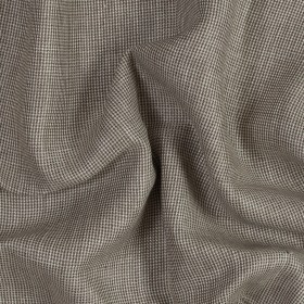 Warm and Pale Beige Nailshead Linen Woven Warm and Pale Beige Nailshead Linen Woven