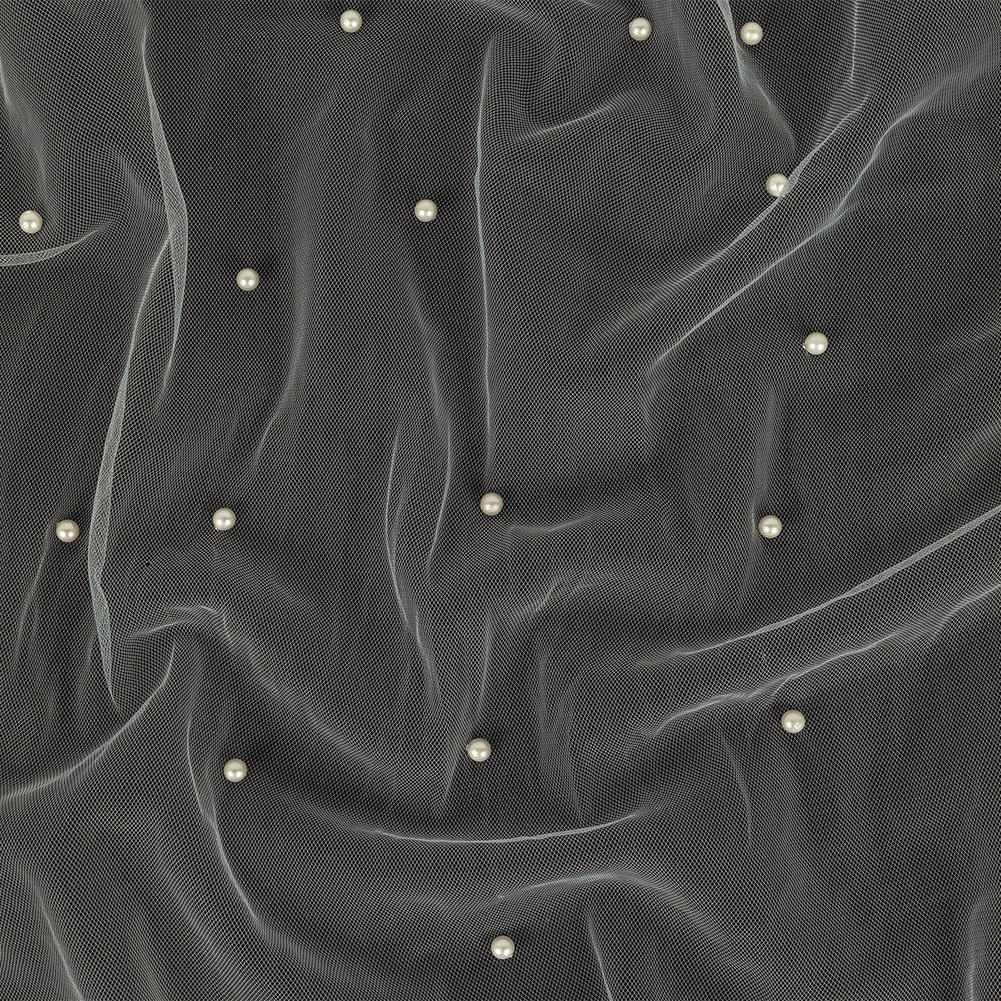 Beaded Tulle – Ivory – Sylvie Collection Beaded Tulle – Ivory – Sylvie Collection