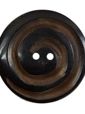 Black and Brown Swirled Horn Coat Button – 54L/34mm Black and Brown Swirled Horn Coat Button – 54L/34mm